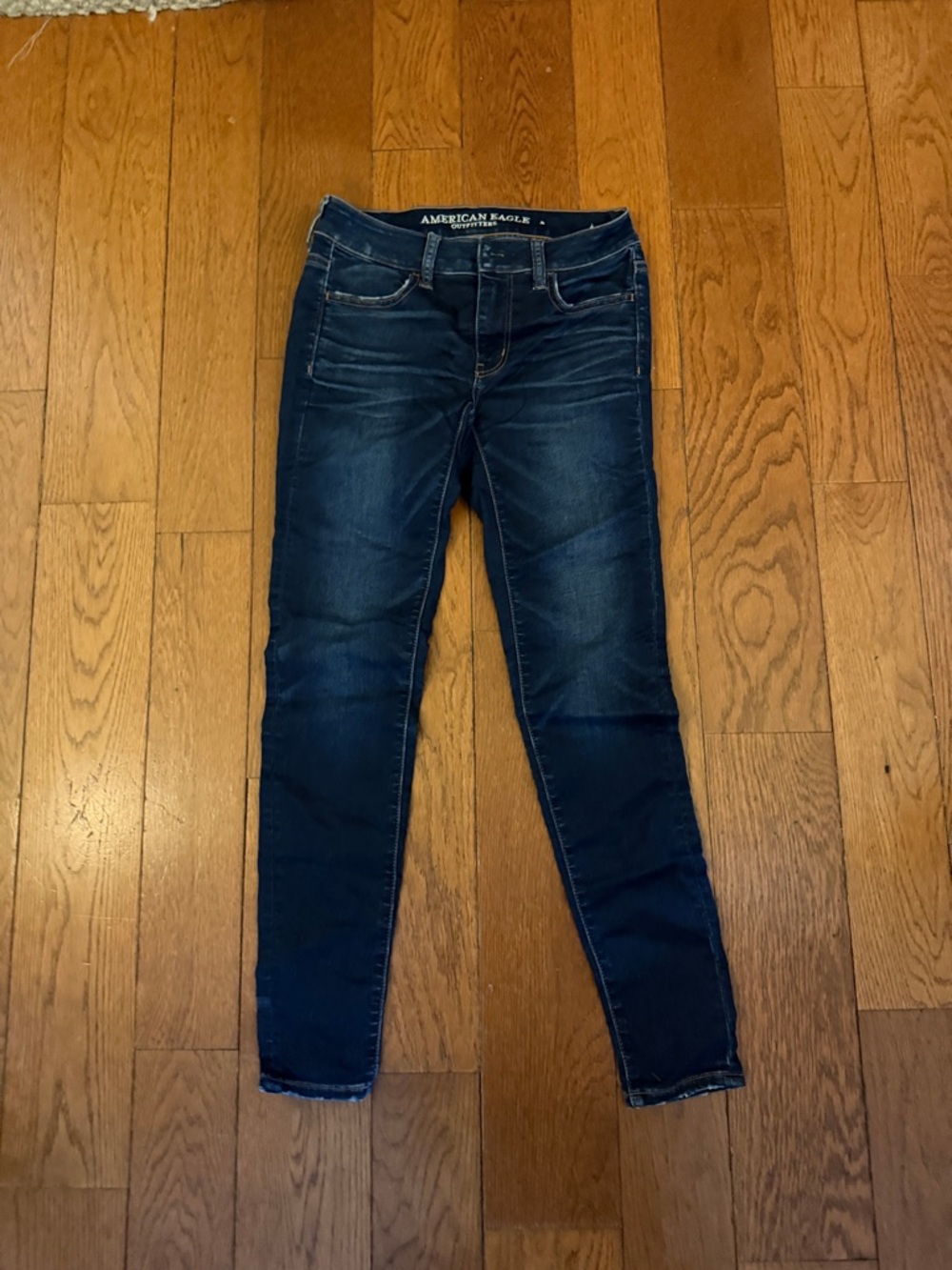 American Eagle Outfitters Women's Dark Blue Skinny Jeans